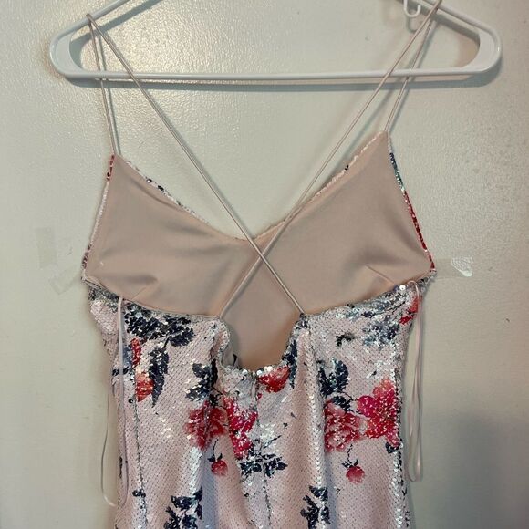 ENDLESS ROSE Floral Sequins Sleeveless Mini Dress.Size XS - Picture 11 of 16